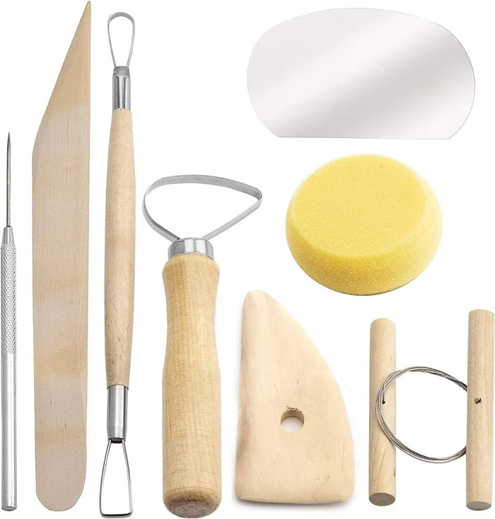 8 Pcs Starter Kit Pottery Tools Set