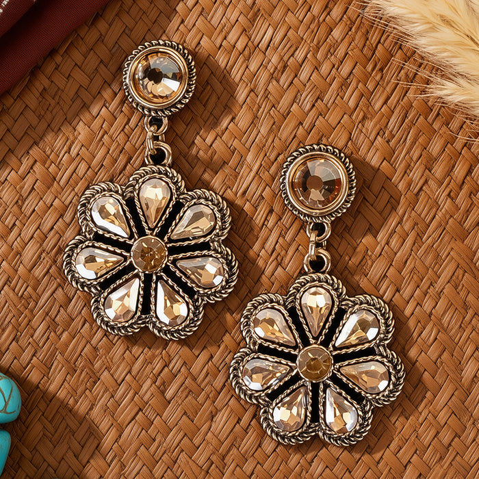 93630 - Crystal Earrings - Gold