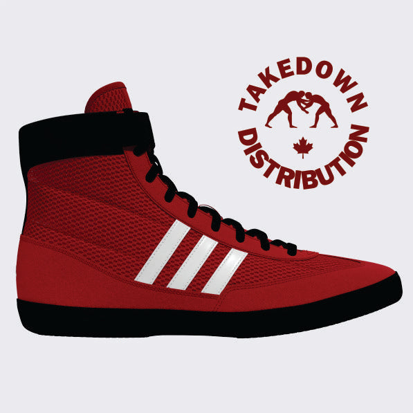 Adidas Shoe Wrestling Combat Speed 4 RED-Black NEW 2025-26 - Takedown Distribution
