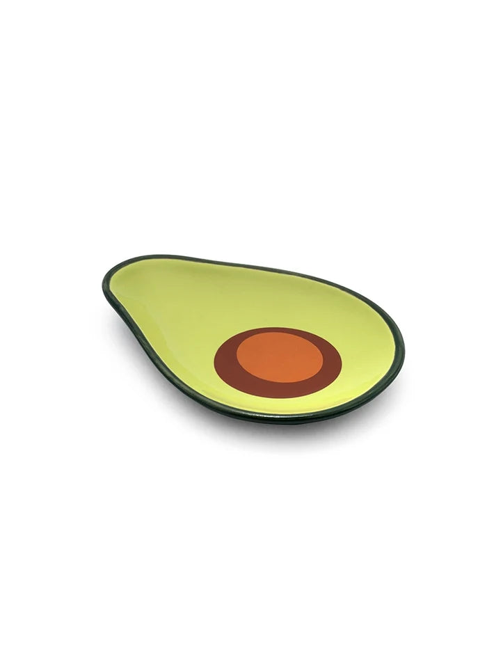 Avocado Half - Ceramic Trinket & Jewelry Tray / Dish