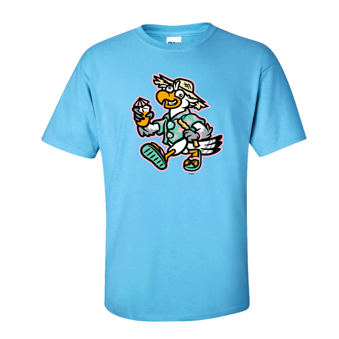 Biloxi Beach Chickens Tee Sky