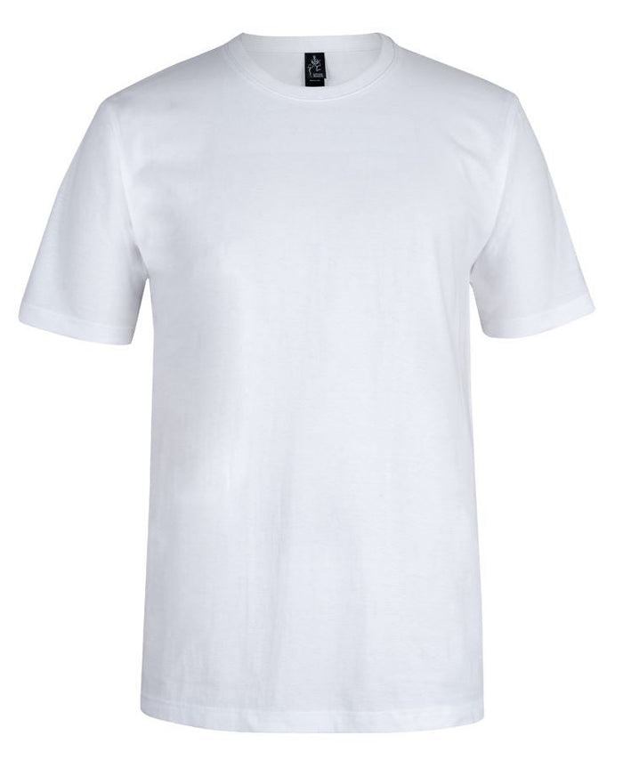 White JB’s Wear Bobbin Tee cotton crew-neck short sleeve t-shirt