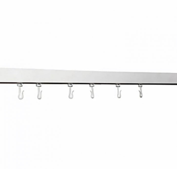 Bradley 9528 Straight Shower Curtain Track with Hooks