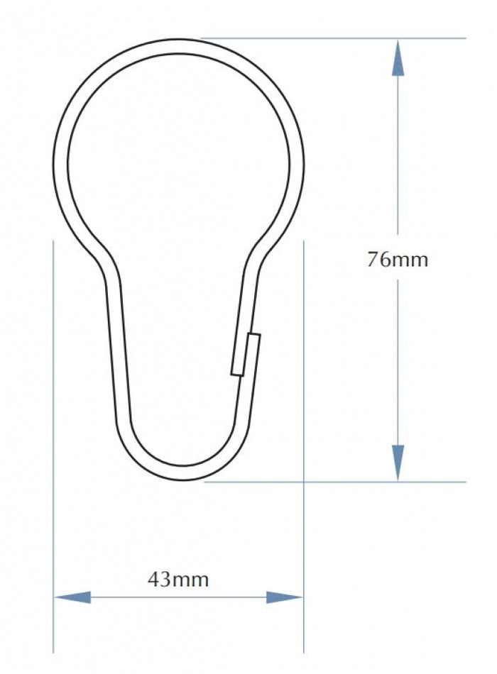 Bradley 9536 Shower Curtain Hooks