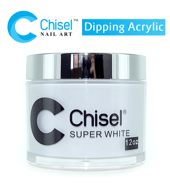 Chisel Acrylic & Dipping Powder 12oz - Super White