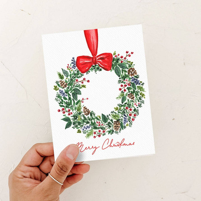 Christmas Berry Wreath Card - Magnolia Lane co. Home + Garden + Gift