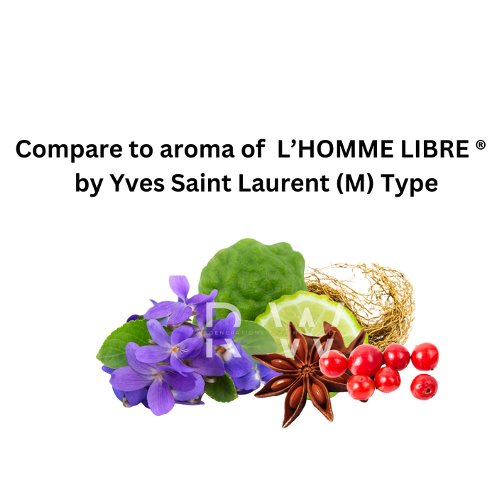 Compare to aroma L'Homme Libre (M) by Yves Saint Laurent ® ~ Body Oil Type