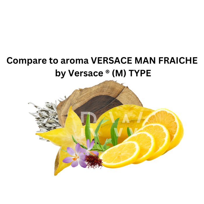 Compare to aroma Versace Man Fraiche (M) by Versace ® ~ Body Oil Type (Wholesale)