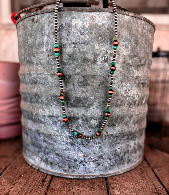 Copper & Turquoise Necklace