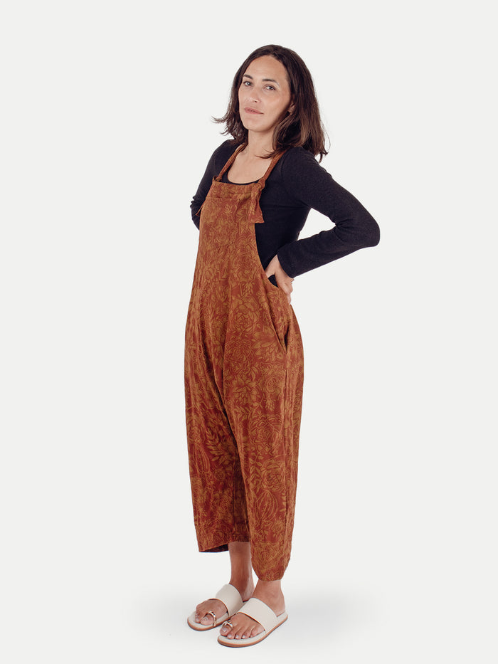 Cotton Jersey Overalls | Rust-Image 2