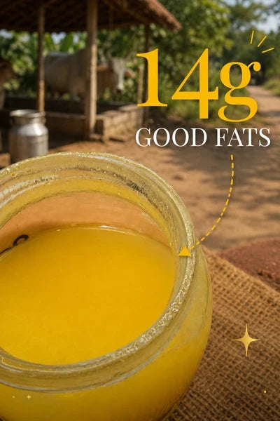 Cow A2 Vedic Desi Ghee - (900 ML) .