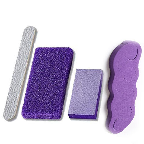 DND Disposable Pedicure Kit | Sanitary & Ready To Use - 30pk (Purple)