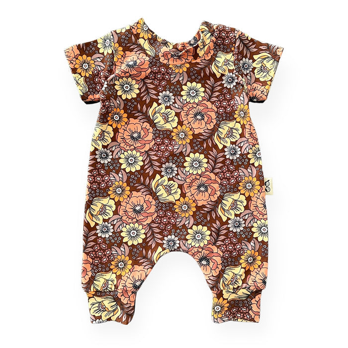 Fall Floral Harem Romper