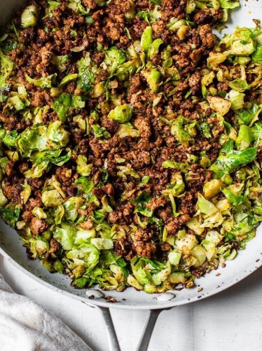 Ground Turkey + Brussel Sprouts + Cherry Tomatoes (GF) Private Order
