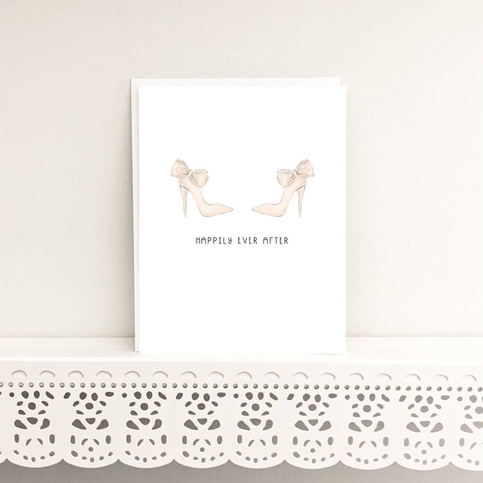 Happily Ever After Mrs + Mrs Newlywed Lesbian Gay LGBTQ+Greeting Card - Magnolia Lane co. Home + Garden + Gift