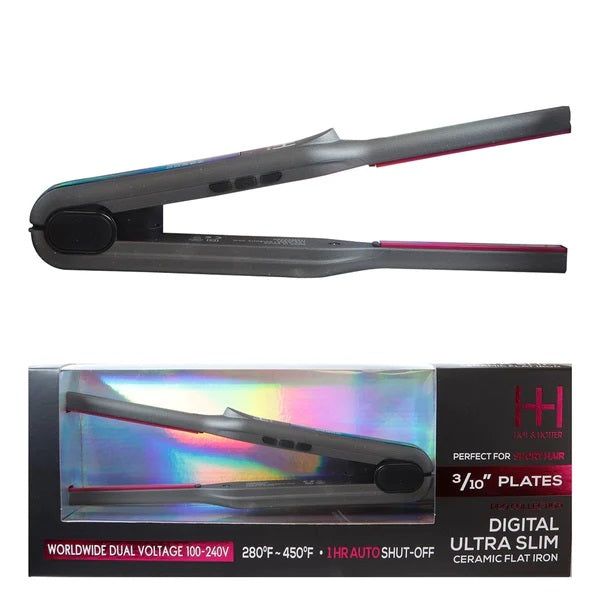Hot & Hotter Ultra Slim Digital Ceramic Flat Iron 3/10" by ANNIE