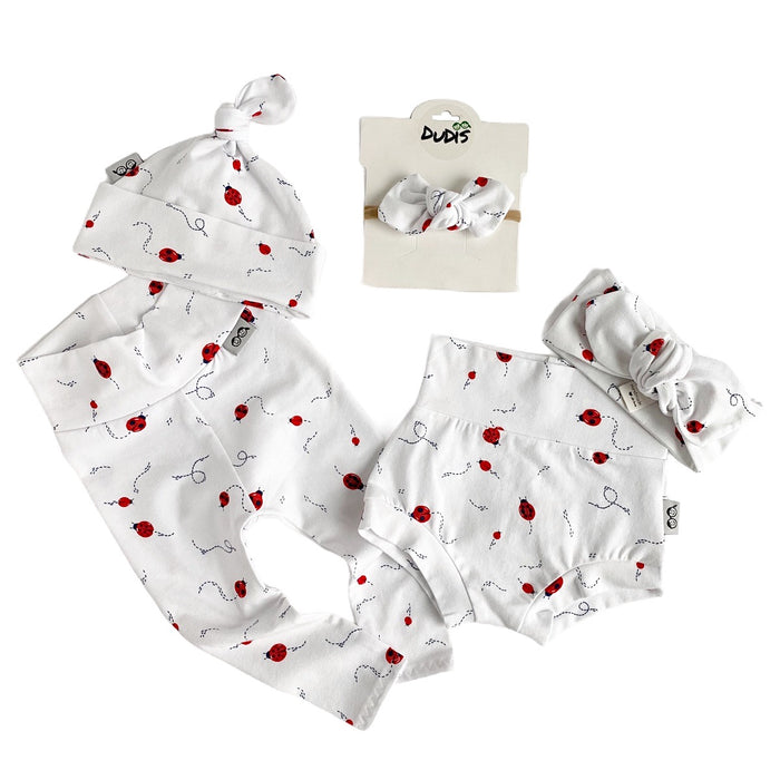Ladybugs Leggings and/or Beanie Knot Hat
