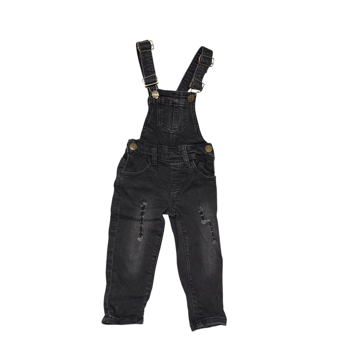 Little Bipsy | Black Denim Overalls | 18-24m