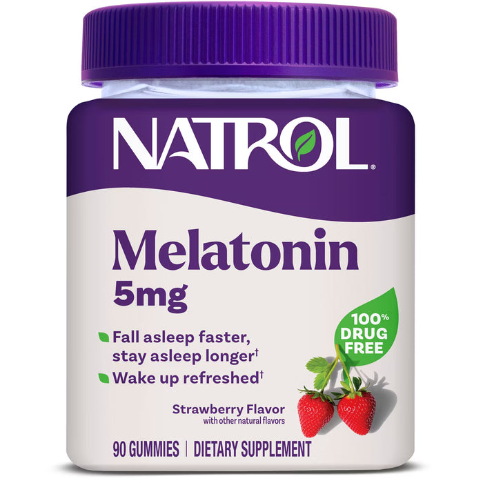 Natrol Melatonin 5mg Sleep Aid Gummies - Strawberry - 90ct Tub