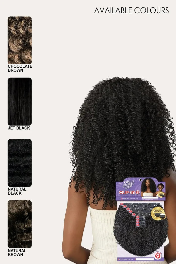 OUTRE BIG BEAUTIFUL HAIR CLIP-IN 9PCS - BOHEMIAN CURL 14"