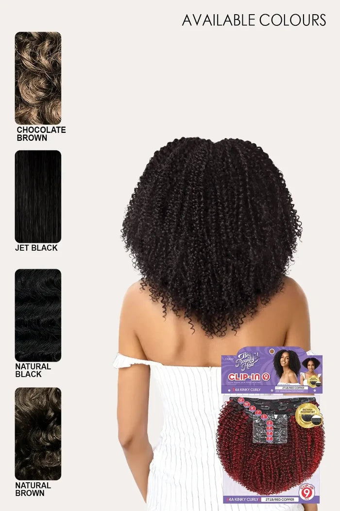 OUTRE BIG BEAUTIFUL HAIR CLIP-IN 9PCS -4A KINKY CURL