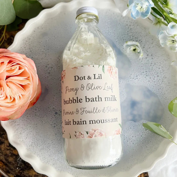 Peony & Olive Leaf Bubble Milk Bath