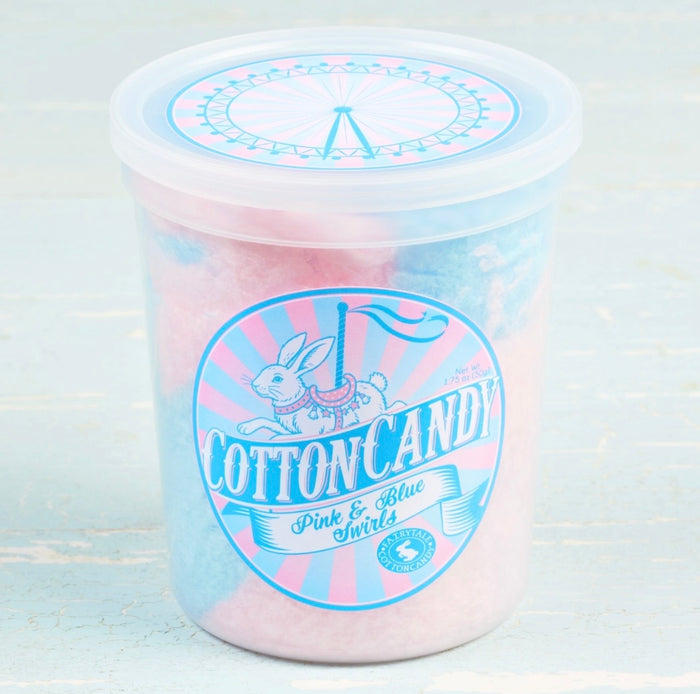 Pink & Blue Swirls Cotton Candy