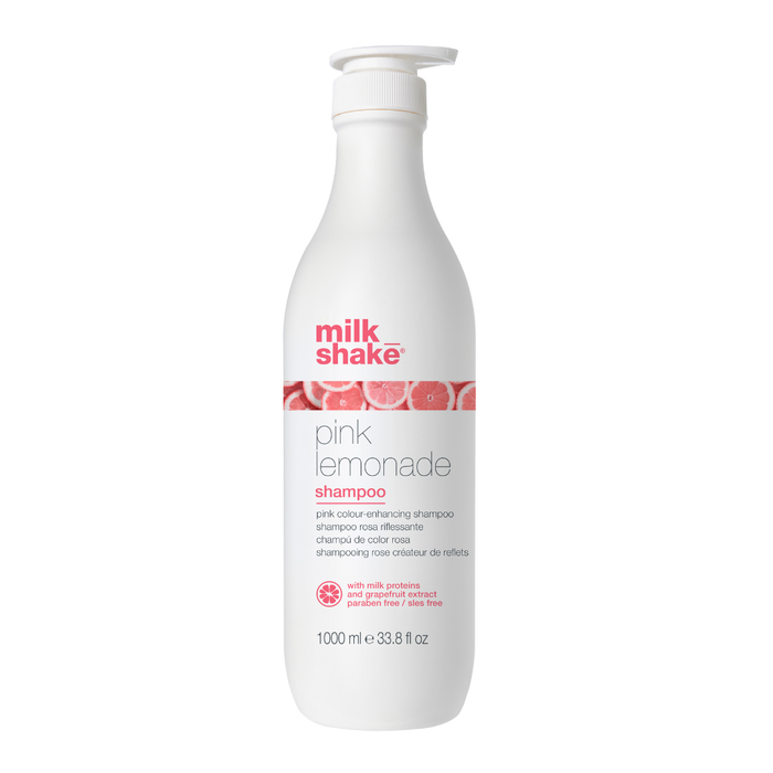 milk_shake Pink Lemonade shampoo bottle on a white background