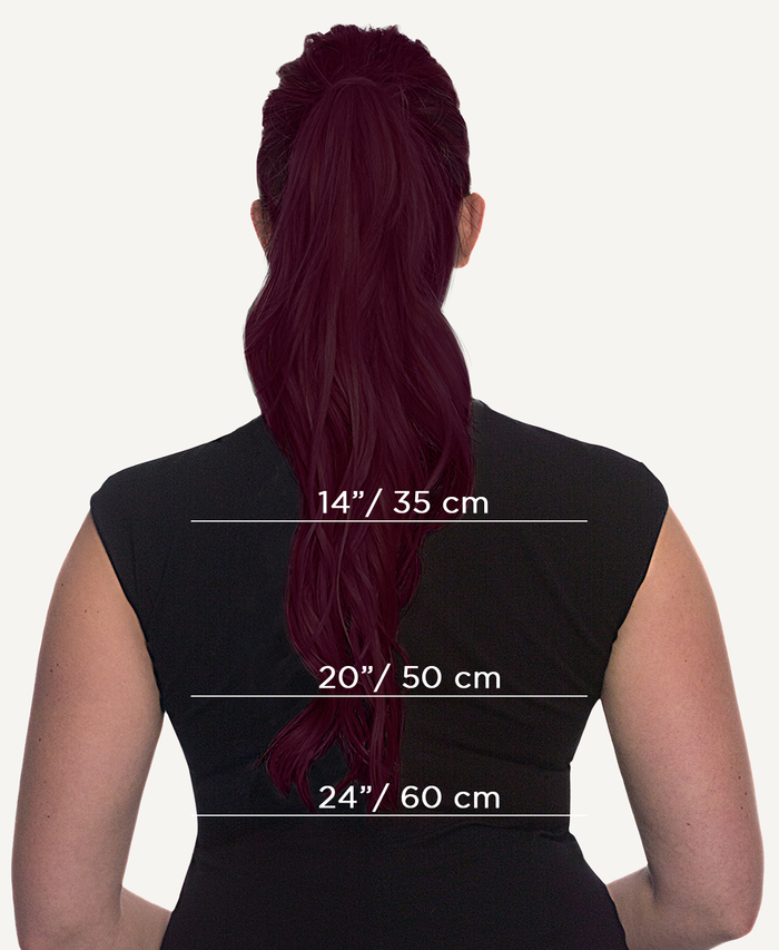 ponytail - cherry red.