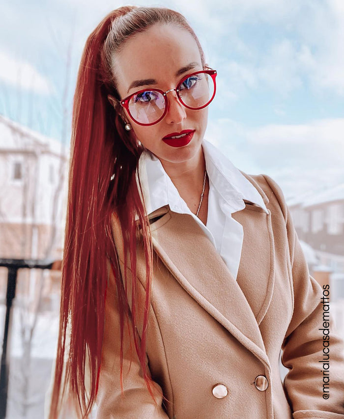 ponytail - ruby red.