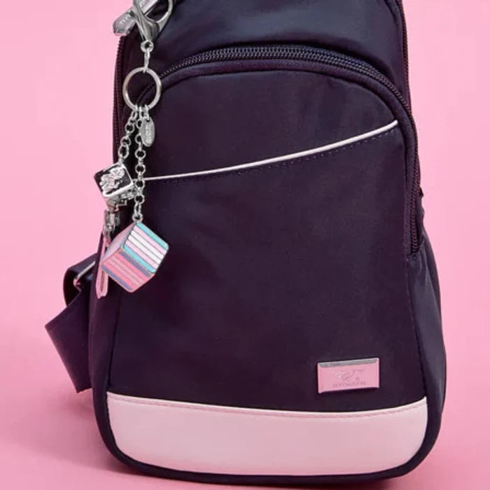 PROUD ZEBRA Bag Charm - Trans Pride
