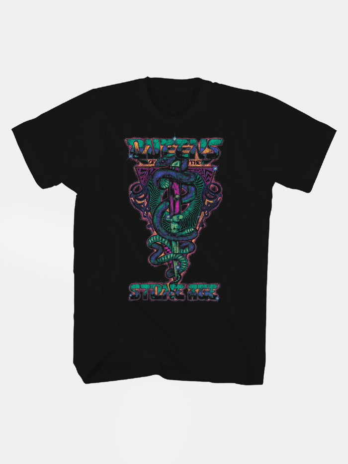 Queens of the Stone Age - Snake T-Shirt | Black-Image 1