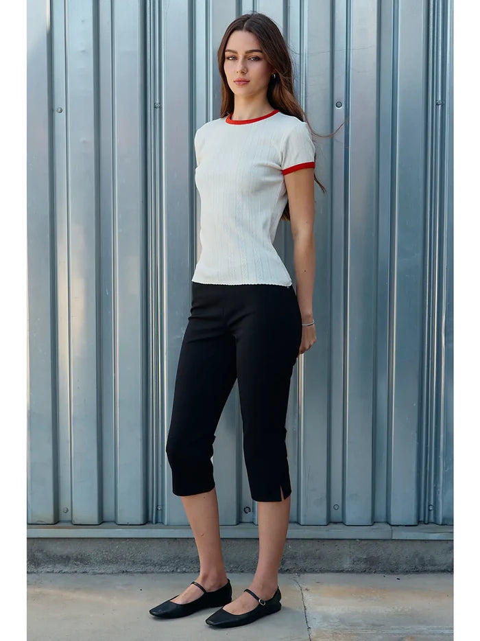 Retro Trim Ribbed Tee