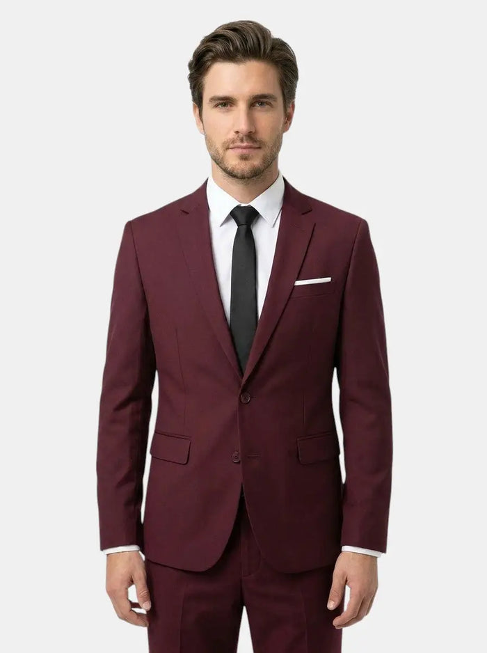 Elegant men's suit set featuring a tailored blazer and matching tie from LondonLaneStore, showcasing a sophisticated men's suit look.