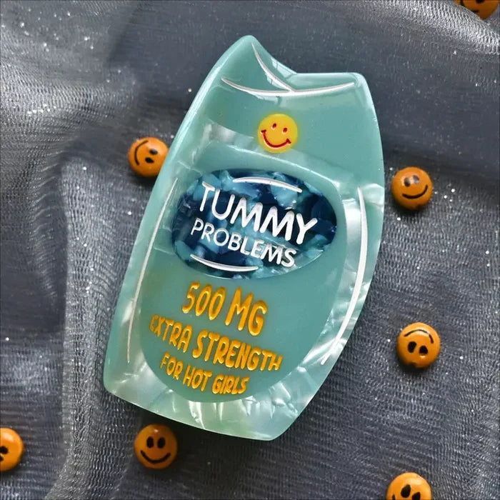 Tummy Problems Hair Clip