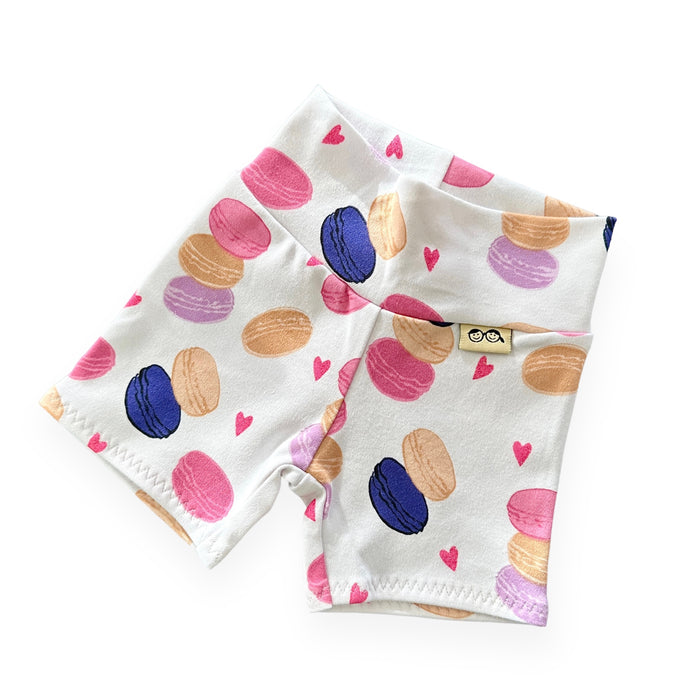 Valentine's Macarons Biker Shorts