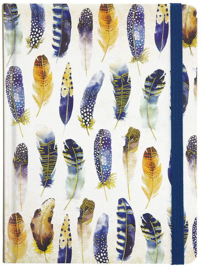 Watercolor Feather Journal