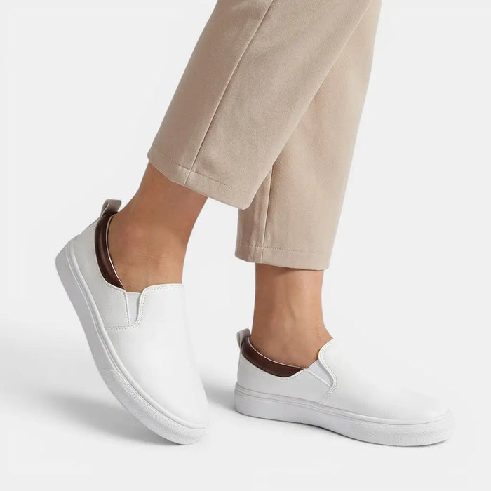 Women's breathable fabric slip-on shoes by LondonLaneStore, stylish orthopedic footwear for comfortable casual wear.