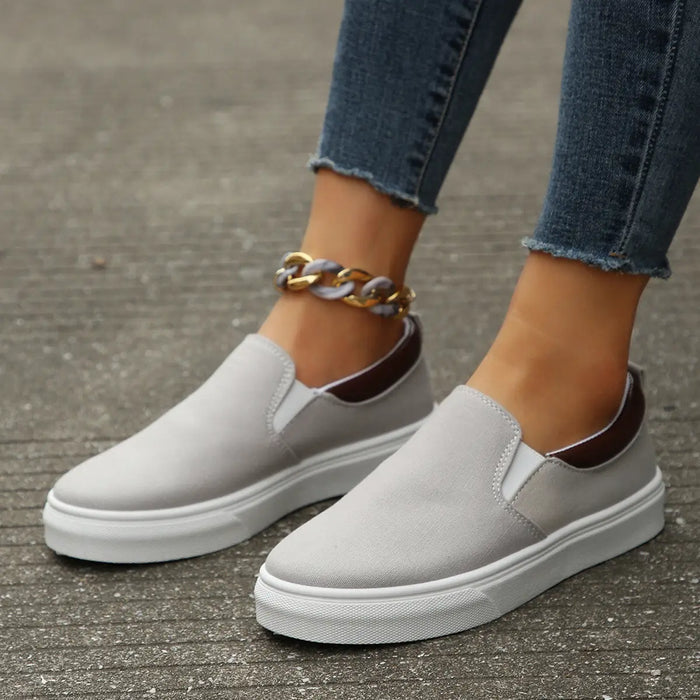 Women’s breathable fabric slip-on orthopedic shoes by LondonLaneStore, showcasing stylish casual design and comfortable everyday wear.