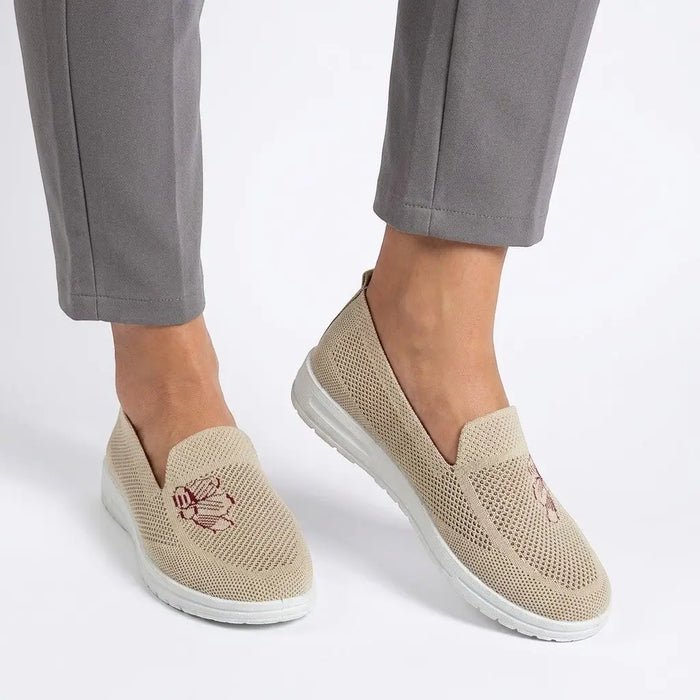 Women's breathable mesh slip-on orthopedic shoes by LondonLaneStore, lightweight and comfortable casual footwear for everyday wear.