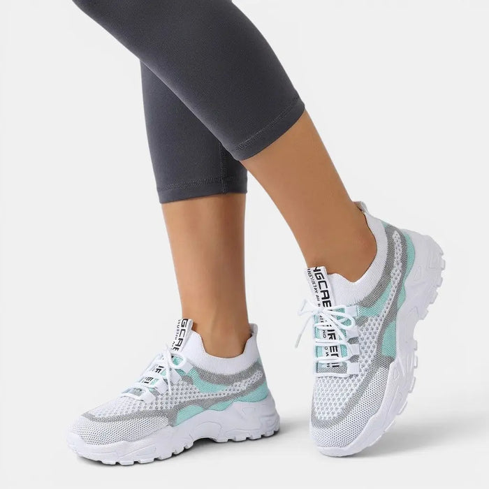 Women's ergonomic orthopedic sneakers by LondonLaneStore, stylish lightweight slip-on walking shoes with breathable fabric and cushioned soles.