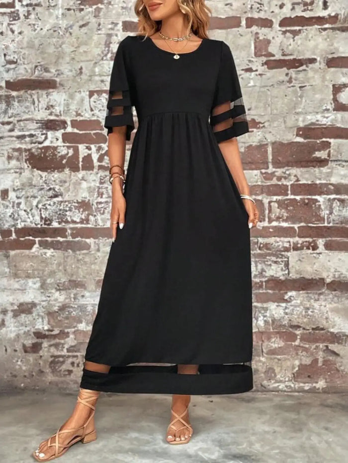 Women’s lightweight jersey maxi dress with flowy fabric and tummy control, perfect for summer by LondonLaneStore.