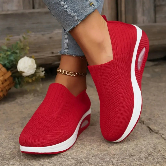 Women's lightweight slip-on sneakers by LondonLaneStore, orthopedic design, comfortable for everyday walking and casual wear.
