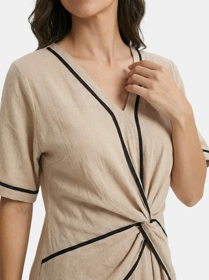 Women's lightweight striped maxi dress from LondonLaneStore featuring an elegant summer style and a comfortable fit.