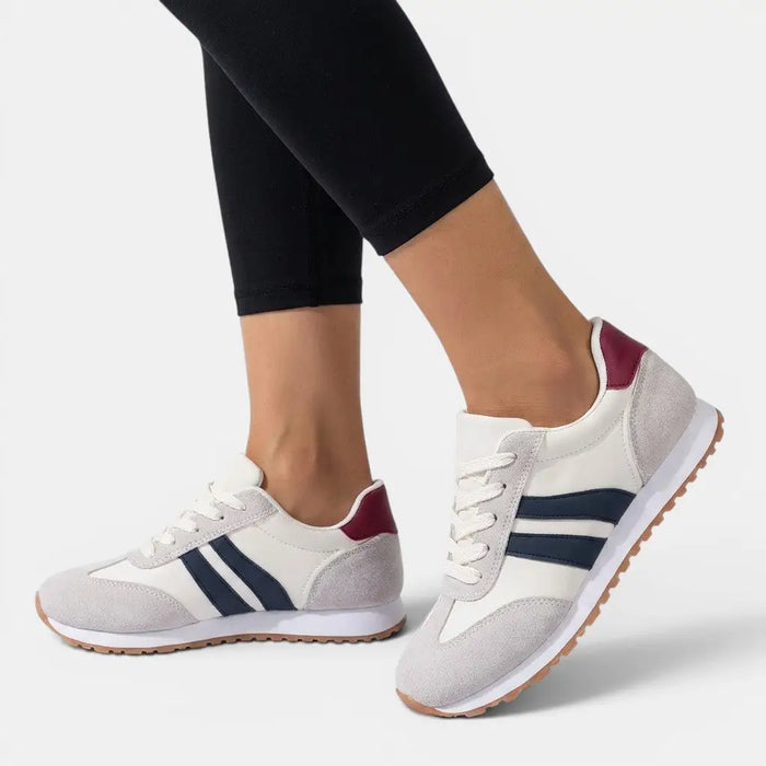 Women's lightweight fabric slip-on sneakers, orthopedic casual shoes by LondonLaneStore, designed for comfort and everyday wear.