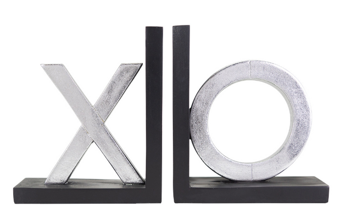 X and O Bookends -Set 2