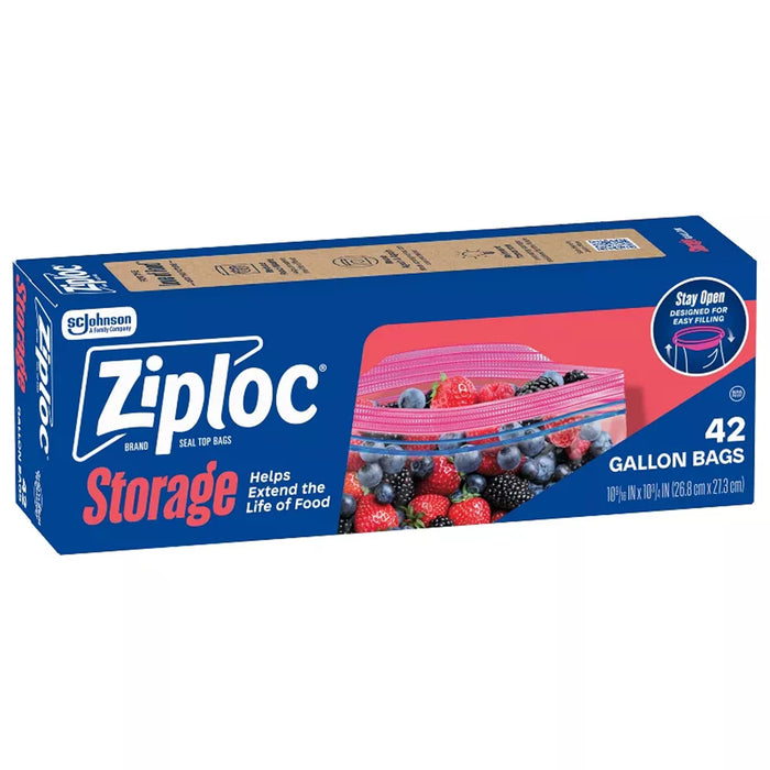 Ziploc Gallon Storage Bags, 42ct - 9 Pack
