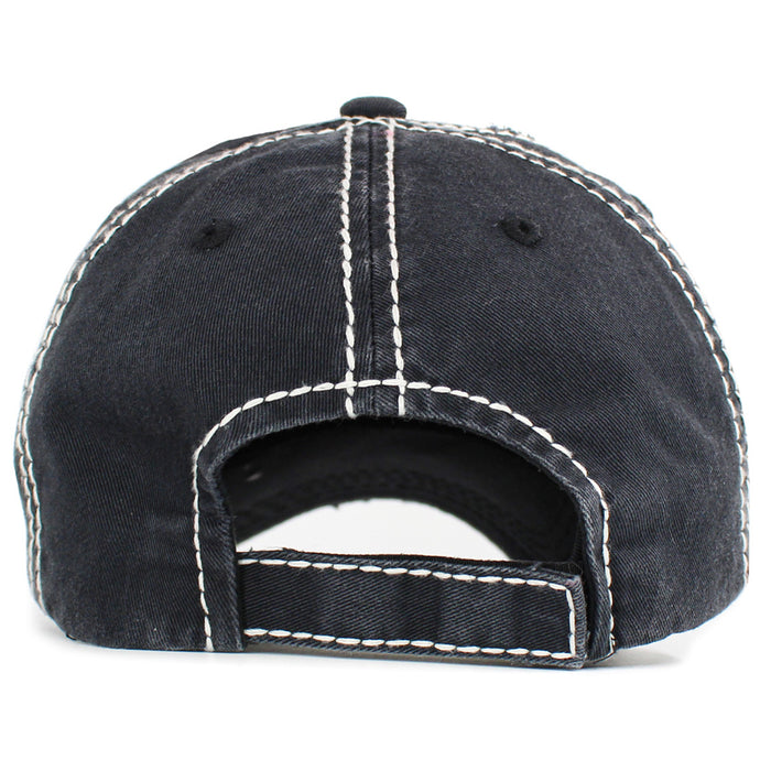 1527 - Pray for Birdies Hat - Black