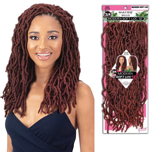 3X Modern Soft Loc 12" Crochet Braid by MAYDE BEAUTY