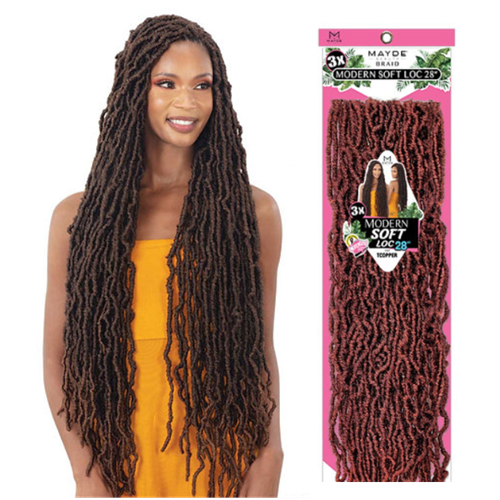 3X Modern Soft Loc 28" Crochet Braid by MAYDE BEAUTY